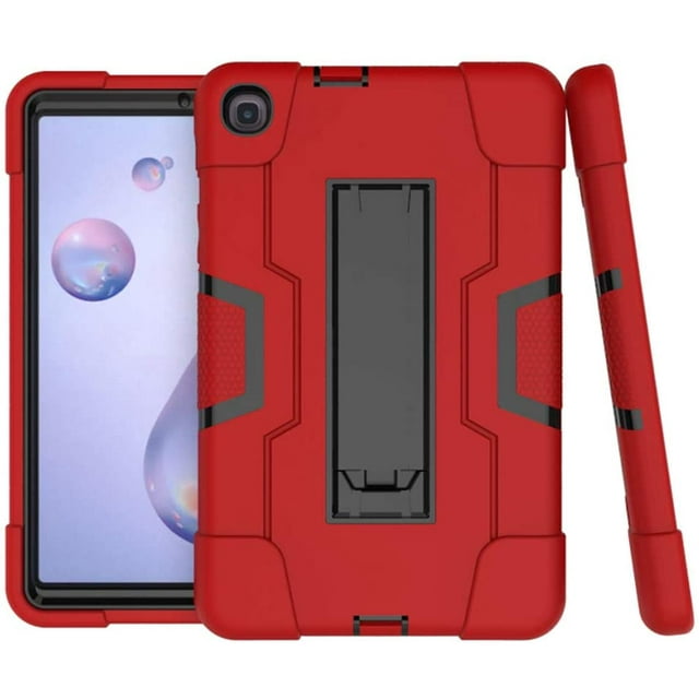 Mignova pour Samsung Galaxy Tab A 8,4 Pouces Modèle 2020 SM-T307, Étui Hybride Robuste Intégral Antichoc Blindé Robuste de Protection avec Support pour Samsung Galaxy Tab A T307 (Rouge/noir)