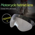thumbnail image 5 of Motorcycle - -Scratch Lens Retro Fashion Visor Wind Lens Universal for Standard 3-Snap Open Face, 5 of 7