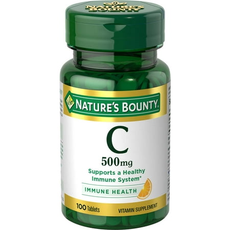 Natures Bounty Vitamin C, 500 Mg Tablets, 100 Ct