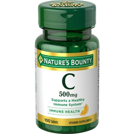 Nature's Bounty Vitamin C, 500 Mg Tablets, 100 Ct