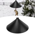 thumbnail image 3 of Flapper Professional Galvanized Steel Prevents Stealing Baffle For Bird Feeder Black Rod Style With High And Short Fixed Clips Backyard Birding Wildlife, 3 of 8