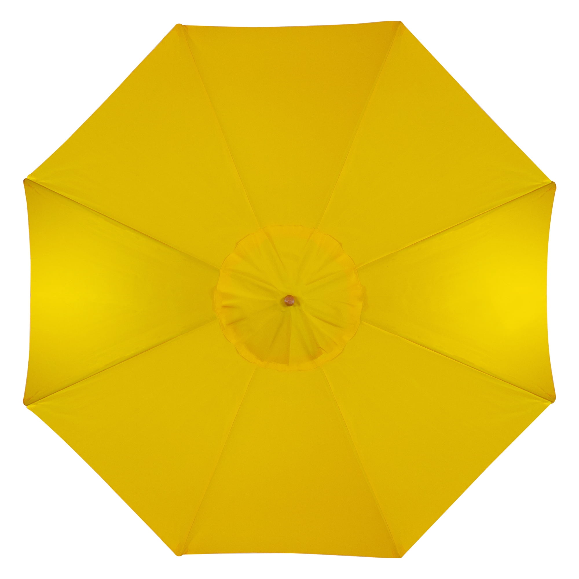 Northlight 8.5ft Outdoor Patio Market Umbrella with Wooden Pole, Yellow