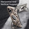 thumbnail image 6 of ELEHOLD For iPhone 16 Case,Luxury Ring  Kickstand 360°Rotatable Magnetic Shockproof Heat Dissipation Aluminum Metal Slim Phone case for iPhone 16,Desertgold, 6 of 7