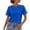 Blue, variant on Women's Crop Tee Shirts Crewneck Short Sleeve T-Shirts Pack Summer Casual Solid Slim Fit Active Workout Basic Plain Crop Tops Everyday Streetwear Apparel Beige S