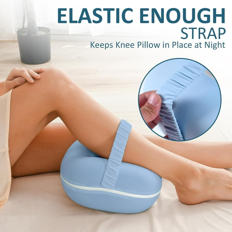 Knee Pillow for Side Sleepers, Memory Foam Leg Pillow for Side