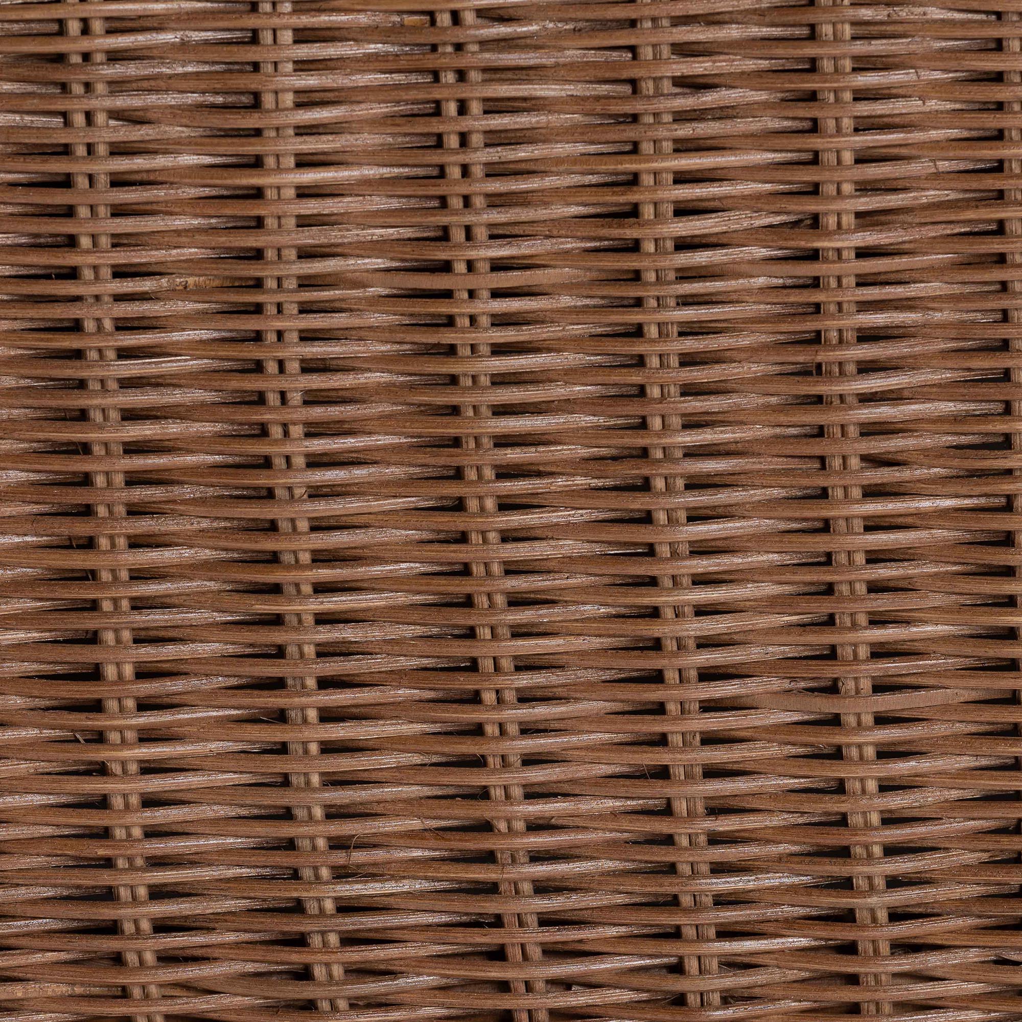 bali & pari Detta Boho Loveseat, Peanut Brown