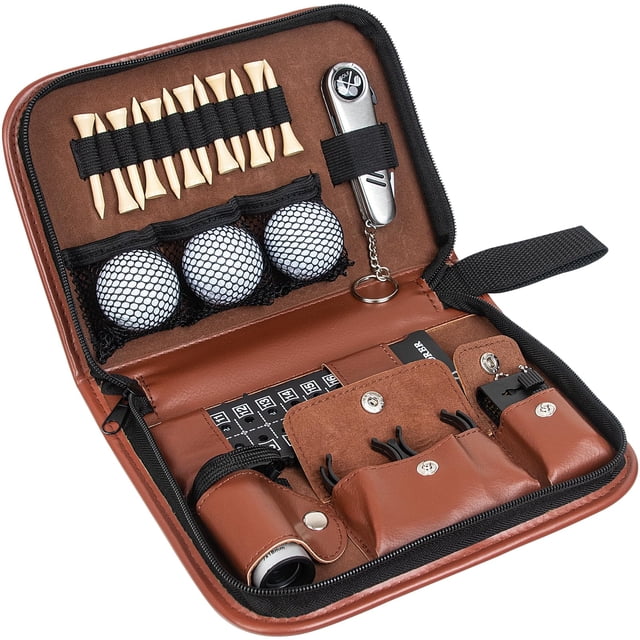 Set de accesorios de golf Craftsman Golf con funda de piel