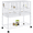 White, variant on Renwick Rolling Bird Stackable Divided Breeder Cage for Small Birds, White