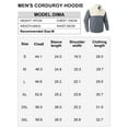 thumbnail image 7 of APTRO Men's Corduroy Elbow Pad Sweatshirt Casual Long Sleeve Stand Collar Button Pullover Sweatshirts with Pockets Gray&White XL, 7 of 7
