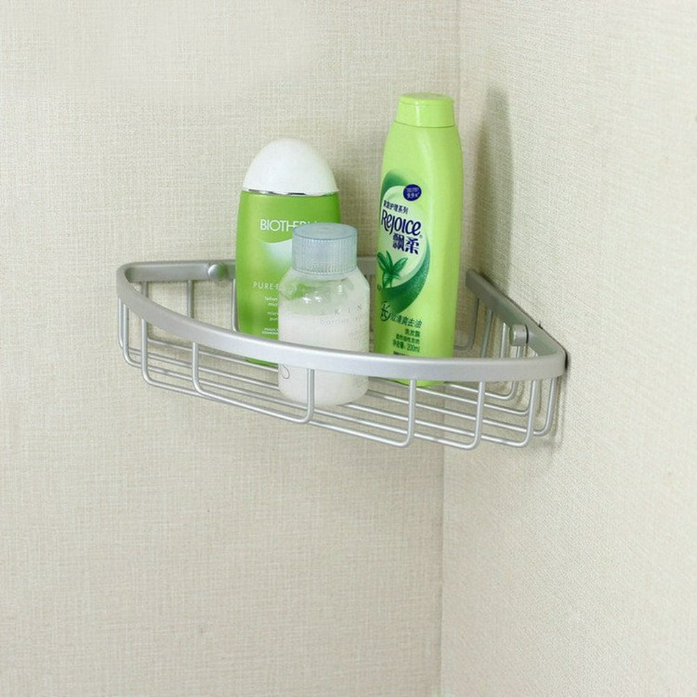 Hot 1/2/3 Layers Aluminum Triangular Shower Caddy Shelf Bathroom Corner