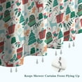 thumbnail image 6 of Christmas Gift and Deer Pattern Shower Curtain 36"x72" ,Bathroom Decorative Shower Curtains Set with 12 Hooks,Modern Waterproof Washable Shower Curtain, 6 of 6