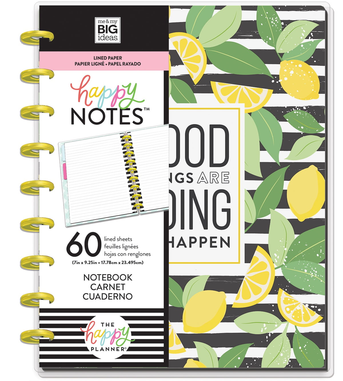 Happy Planner Medium Notebook W/60 SheetsGood Things, Lined Paper