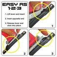 thumbnail image 3 of SNAP-LOC 2 x 9 Inch E-Track D-Ring Tie-Down Strap 4,400 lb 2-Pack, 3 of 5