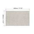 thumbnail image 2 of Uxcell Place Mats, 450x300mm Table Mats Pack of 2 Washable Woven Placemat Beige, 2 of 6