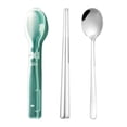 thumbnail image 1 of Bdfzl Stainless Steel Portable Tableware Two-Piece Set Fork Spoon Chopsticks Tableware, 1 of 1