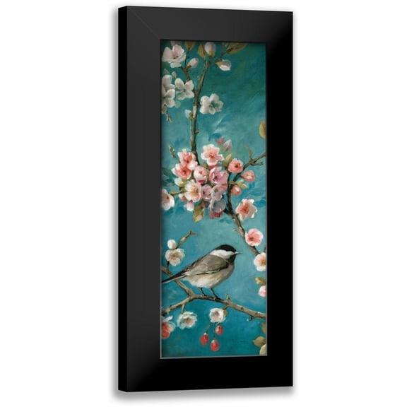 Audit, Lisa 7x14 Black Modern Framed Museum Art Print Titled - Blossom III