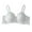 White, variant on GEWSEY Sheer Lace Bralette Everyday Bra for Women Supportive Push-Up Senior-Friendly Fit Full Coverage Seamless (Light Purple, S)
