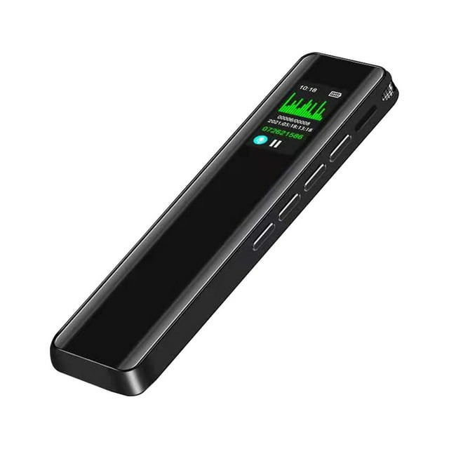 8GB Digital Voice Recorder Voice Activated Recorder Dictaphone MP3 Player 3072KBPS HD Recording Noise Reduction Timing Recording Password Function Dual Condenser Microphone 60hrs Continuo