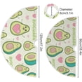 thumbnail image 3 of GZHJMY Avocado Christmas Tree Skirt Home Decoration Large Round Christmas Tree Skirt for Holiday Party Home Christmas Day Ornaments, 35.4", 3 of 6
