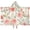 Pioneer Flower Floral-1, variant on Pioneer Flower Floral Print Pattern Hooded Bath Towel，50"x30" for Ages 3 To 12 Kids, Quick Dry Lightweight Soft Microfiber Hood Beach Towel Cover Up for Kids