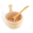 thumbnail image 1 of Aleko WZ01A-UNB Aspine Wood Sauna Accessory Bucket with Plastic Liner & Water Scoop, 1 of 2