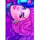 thumbnail image 3 of Cyberpunk Cool Electronic Anime Girl Posters Neon Canvas Painting and Prints Wall Art Cartoon Picture for Room Wall Home Decorat, 3 of 5