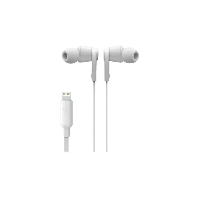 Belkin SOUNDFORM In Ear Headphones Earbud lightning Cable Connector White