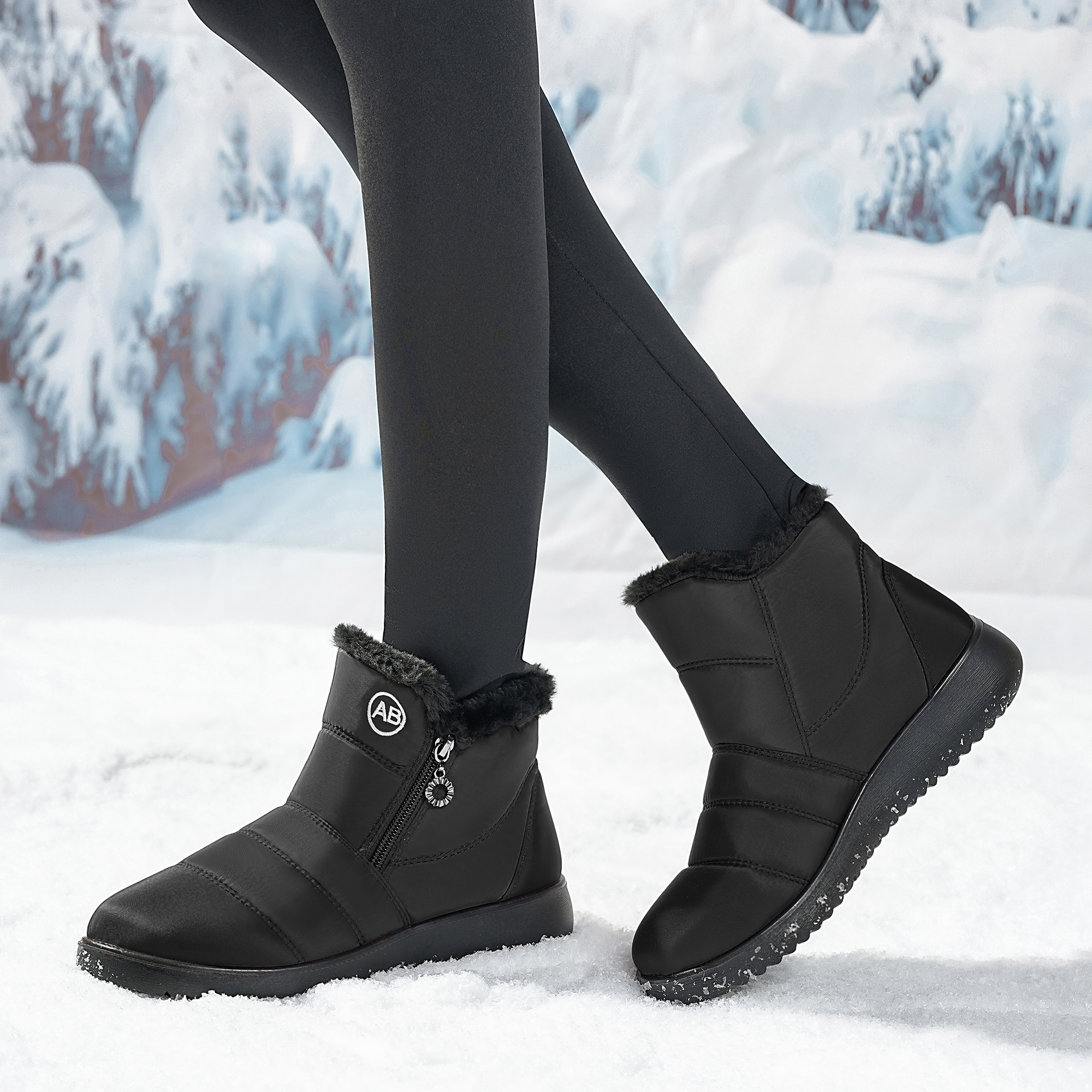 Northblanc Women's Waterproof Winter Snow Boots photo 6