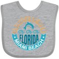 thumbnail image 3 of Inktastic Miami Beach Florida Travel Trip Boys or Girls Baby Bib, 3 of 4