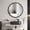 Black + Round + 36", variant on 35" Modern Solid Wood Wavy Mirror for Bathroom, Bedroom, Living Room, Dining Room, Entryway, Black