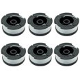 thumbnail image 1 of FLhrweasw 6 rollos carretes repuesto 30 pies hilo desbrozadora AF-100 para Black Decker, 1 of 9