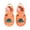 Orange, variant on Boys and Girls Beach Sandals Jelly Shoes Closed Toe Summer Waterproof Fisherman Gladiator Shoes