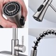 thumbnail image 3 of Brushed Nickel Single Handle Commercial Modern Spring High Arc Kitchen Faucet Water Filter System Bends as You Want, 3 of 6