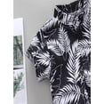 thumbnail image 4 of Summer Children Baby Boys Short Sleeve Leaves Pattern T-shirt Blouse+Shorts Casual Outfits Set, 4 of 5