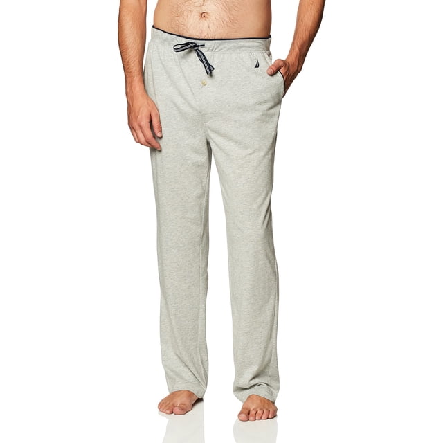 Sleep Lounge-Pant Nautica Soft Knit para hombre, color gris jaspeado