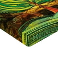 thumbnail image 2 of Ambesonne Nature Fitted Sheet, Vivid Apple Tree Lines, Twin Size, Green Brown, 2 of 3