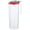 Red, variant on Tall Clear Container - Airtight Food Storage - Small Square Tall Ideal for spaghetti, linguini Pasta and lasagna