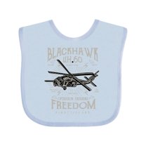 Inktastic Black Hawk Military Boys or Girls Baby Bib