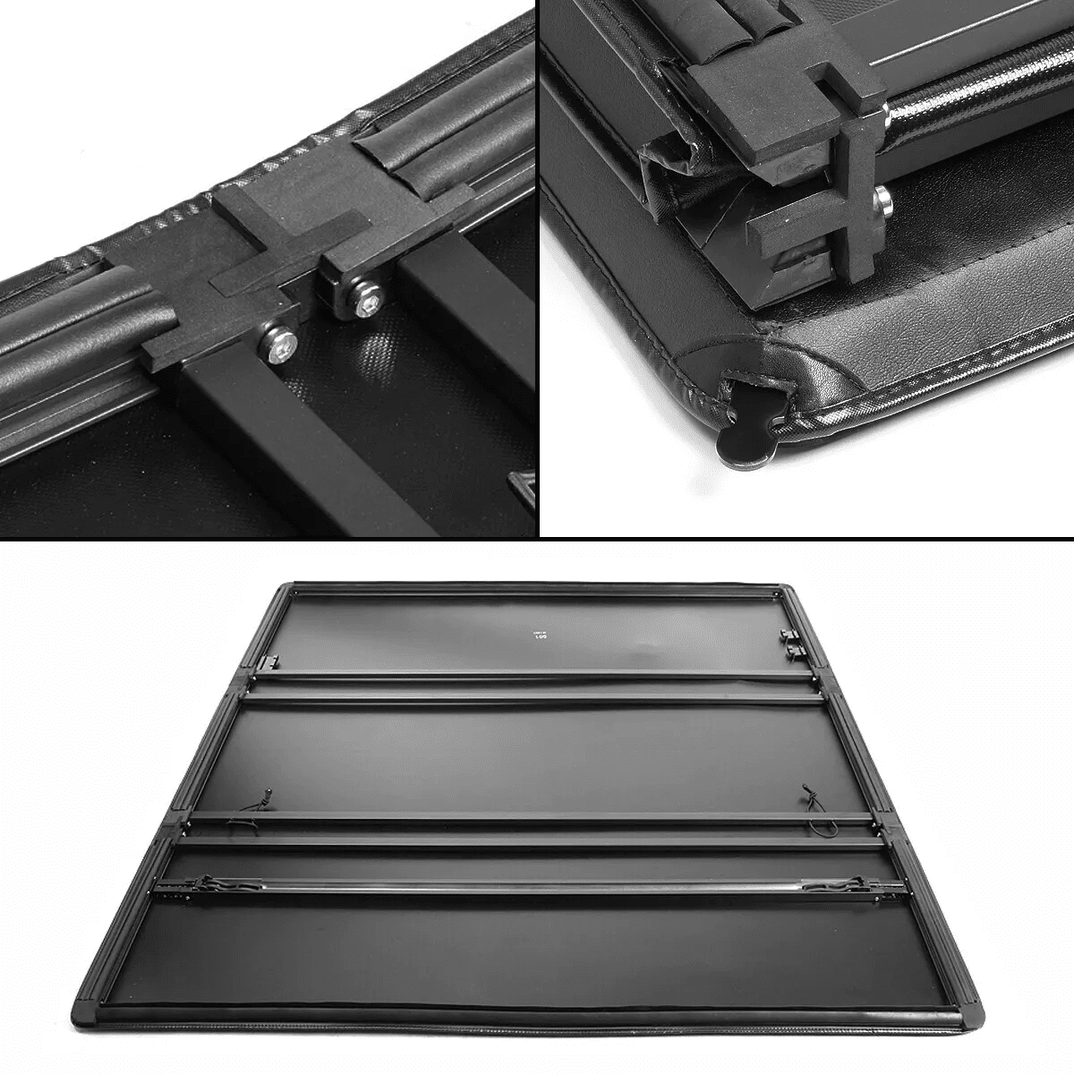 HOUGEET Soft Tri-Fold Truck Tonneau Cover for 1993-2004 Ford Ranger Fleetside 6FT Bed