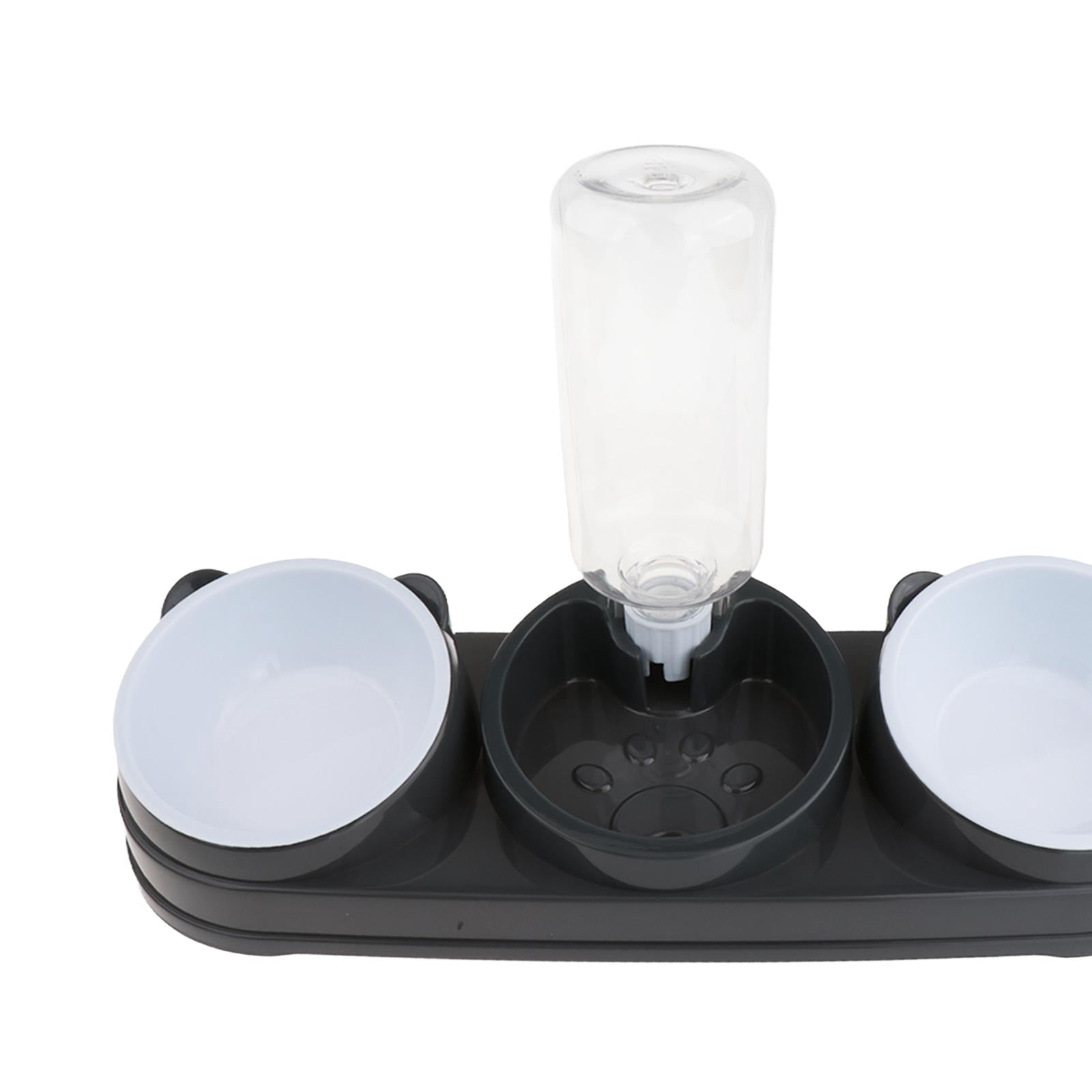 Cat Feeding Bowls Raised Waterer Food Tray Ergonomic Tilt PP Material for Indoor Cats and Puppies