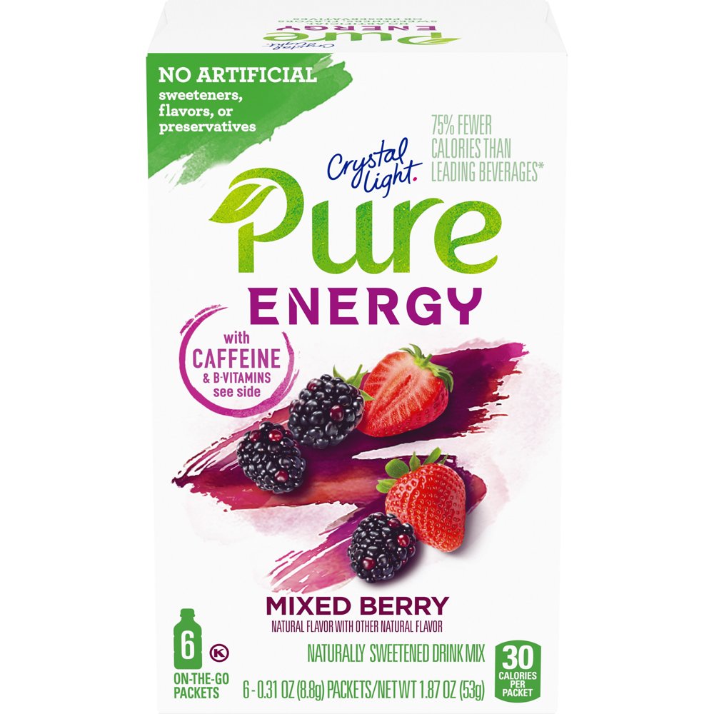 Crystal Light Pure Energy Mixed Berry Naturally Flavored Powdered Drink
