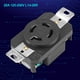 thumbnail image 1 of NEMA L14-20R 20A 125-250V Twist Lock Toma de Corriente de Pared Receptáculo Enchufe Hembra EE. UU. 4 Orificios Grado Industrial Conexión a Tierra Montaje Empotrado Receptáculo de Generador 5KW Ecomeon  no, 1 of 4