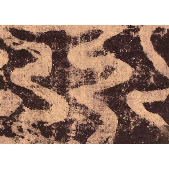 Ahgly Company Indoor Rectangle Oriental Brown Modern Area Rugs, 6' x 9'