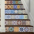 thumbnail image 1 of 12X Peel and Stick Tile Backsplash Stair Riser Decals DIY Tile Decals Mexican Traditional Talavera Waterproof, 1 of 5