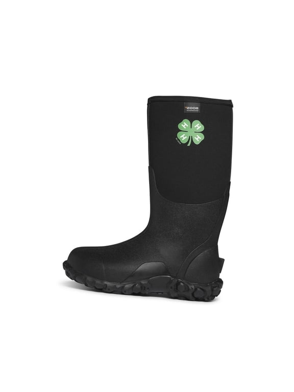 Outdoor Boots Mens Classic 4-H Waterproof Insulated Black 72621