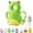 Frog, variant on Head Protector Backpack, Adjustable Cartoon Animal Walking Cushion Backpack, Soft Wearable Plush Pad for Supervised Walking Practice, Elephant Design, 18M+
