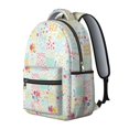 thumbnail image 2 of Pioneer Flower Floral Print Pattern Backpack for School, Cute School Bag with Adjustable Shoulder Straps and Padded Back, 15.3"x11"x7.1", 2 of 5