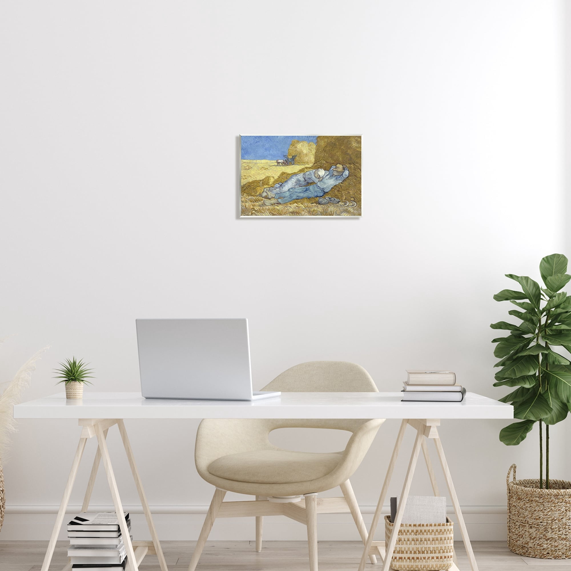 Stupell Industries The Siesta Vincent van Gogh Classic Painting Painting Unframed Art Print Wall Art, Design by one1000paintings