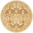 thumbnail image 3 of Safavieh Antiquities Collection AT841B Handmade Traditional Oriental Beige and Gold Wool Round Area Rug (6' Round), 3 of 4