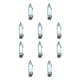 thumbnail image 1 of Soidarity Mini señuelo de pesca, luz de gota profunda, bajo el agua, activado por agua, cebo ligero diseñado, cebo intermitente, bajo, Halibut, Walleye, blanco 10piezas Soidarity CBP097131, 1 of 4